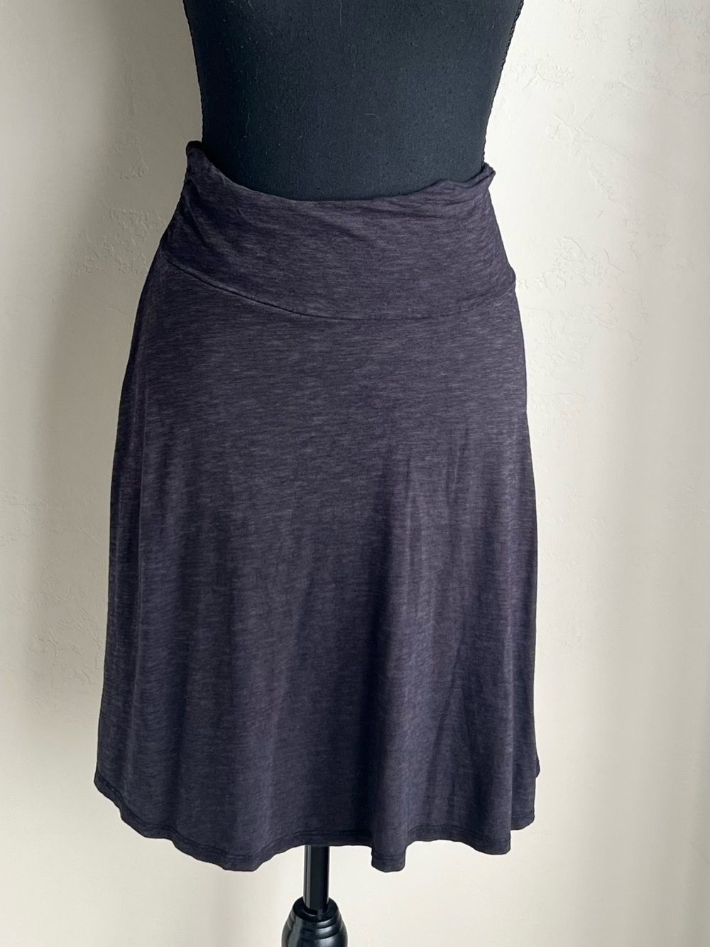 Horny Toad Dark Charcoal A-Line Jersey Skirt
